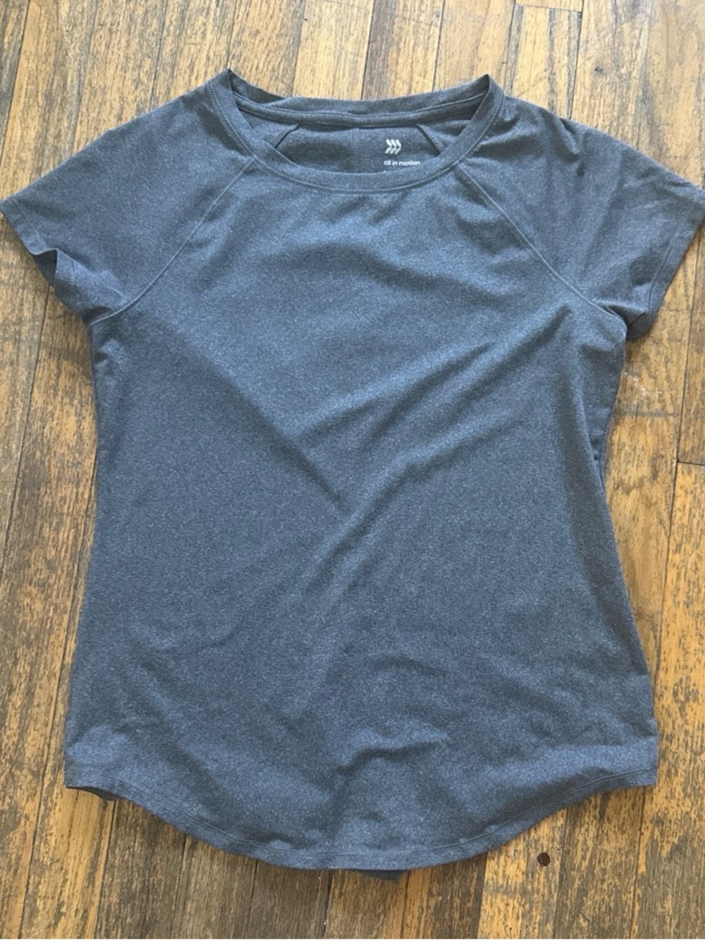 all in motion Women’s Heather Charcoal Muscle Tee - Short Sleeve - Picture 1 of 2